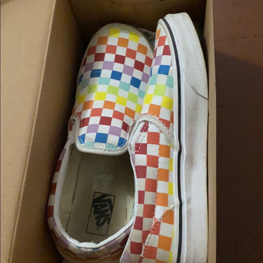 Rainbow vans size 5